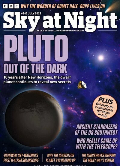 Titelbild der Ausgabe 7/2025 von BBC Sky at night. Diese Zeitschrift und viele weitere Reisemagazine, Freizeitmagazine und Wissensmagazine als Abo oder epaper bei United Kiosk online kaufen.