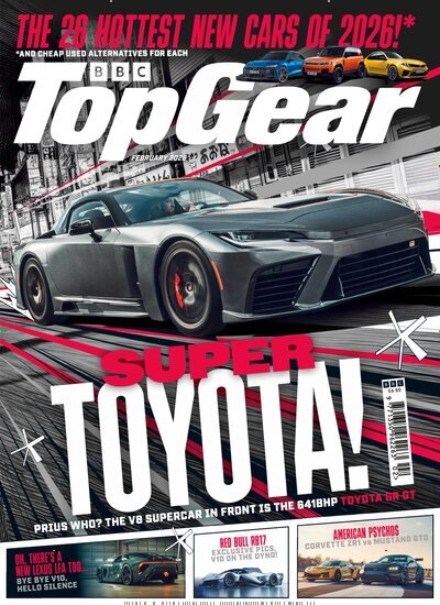 Titelbild der Ausgabe 1/2026 von BBC Top Gear. Diese Zeitschrift und viele weitere Automagazine und Motorradzeitschriften als Abo oder epaper bei United Kiosk online kaufen.