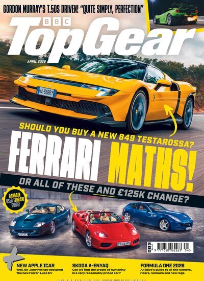 Titelbild der Ausgabe 4/2026 von BBC Top Gear. Diese Zeitschrift und viele weitere Automagazine und Motorradzeitschriften als Abo oder epaper bei United Kiosk online kaufen.
