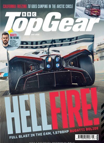 Titelbild der Ausgabe 5/2025 von BBC Top Gear. Diese Zeitschrift und viele weitere Automagazine und Motorradzeitschriften als Abo oder epaper bei United Kiosk online kaufen.