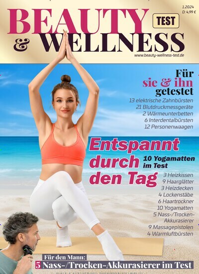 Titelbild der Ausgabe 1/2024 von Beauty & Wellness Test. Diese Zeitschrift und viele weitere Wirtschaftsmagazine und Politikmagazine als Abo oder epaper bei United Kiosk online kaufen.