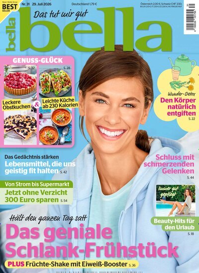 Titelbild der Ausgabe 31/2026 von bella. Diese Zeitschrift und viele weitere Frauenzeitschriften als Abo oder epaper bei United Kiosk online kaufen.