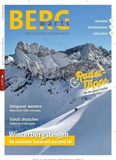 Titelbild der Ausgabe 2/2023 von Bergwärts - Das Allgäuer Bergmagazin. Diese Zeitschrift und viele weitere Sportmagazine als Abo oder epaper bei United Kiosk online kaufen.