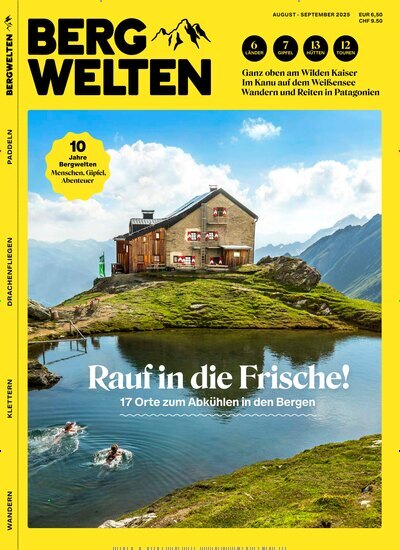 Titelbild der Ausgabe 4/2025 von Bergwelten. Diese Zeitschrift und viele weitere Sportmagazine als Abo oder epaper bei United Kiosk online kaufen.