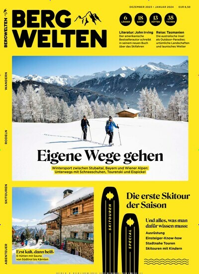 Titelbild der Ausgabe 6/2023 von Bergwelten. Diese Zeitschrift und viele weitere Sportmagazine als Abo oder epaper bei United Kiosk online kaufen.