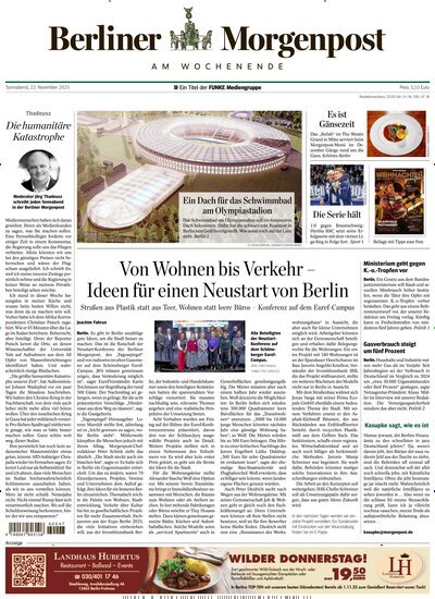 Titelbild der Ausgabe 294/2025 von Berliner Morgenpost. Diese Zeitschrift und viele weitere Zeitungsabos als Abo oder epaper bei United Kiosk online kaufen.