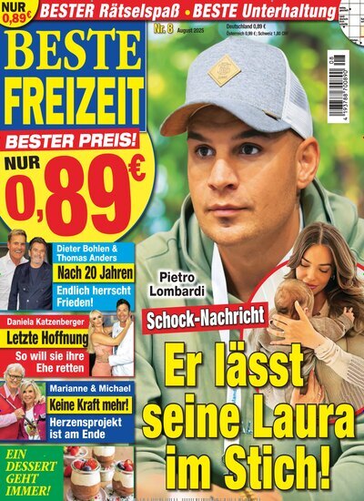Titelbild der Ausgabe 8/2025 von Beste Freizeit. Diese Zeitschrift und viele weitere Frauenzeitschriften als Abo oder epaper bei United Kiosk online kaufen.
