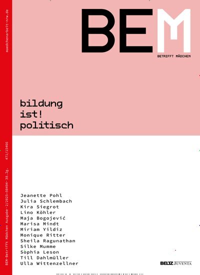 Titelbild der Ausgabe 2/2025 von Betrifft Mädchen. Diese Zeitschrift und viele weitere Zeitschriften für Pädagogik als Abo oder epaper bei United Kiosk online kaufen.