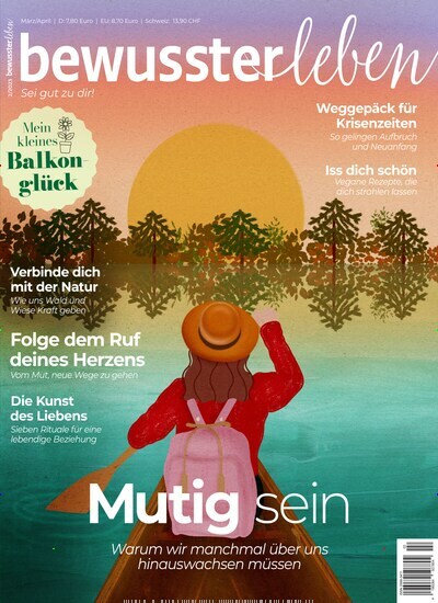 Titelbild der Ausgabe 2/2023 von bewusster leben. Diese Zeitschrift und viele weitere Reisemagazine, Freizeitmagazine und Wissensmagazine als Abo oder epaper bei United Kiosk online kaufen.