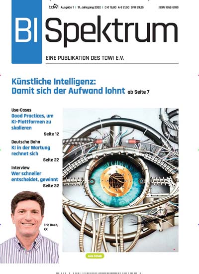 Titelbild der Ausgabe 1/2022 von BI-Spektrum. Diese Zeitschrift und viele weitere Businessmagazine als Abo oder epaper bei United Kiosk online kaufen.