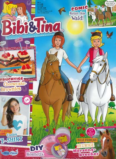Titelbild der Ausgabe 5/2023 von Bibi und Tina. Diese Zeitschrift und viele weitere Jugendzeitschriften und Kinderzeitschriften als Abo oder epaper bei United Kiosk online kaufen.
