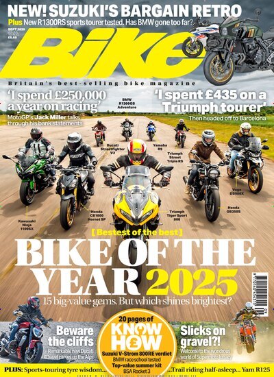 Titelbild der Ausgabe 9/2025 von Bike Mag. Diese Zeitschrift und viele weitere Automagazine und Motorradzeitschriften als Abo oder epaper bei United Kiosk online kaufen.