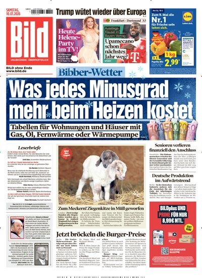 Titelbild der Ausgabe 8/2026 von BILD. Diese Zeitschrift und viele weitere Zeitungsabos als Abo oder epaper bei United Kiosk online kaufen.