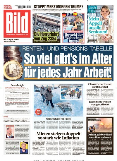 Titelbild der Ausgabe 16/2026 von BILD. Diese Zeitschrift und viele weitere Zeitungsabos als Abo oder epaper bei United Kiosk online kaufen.