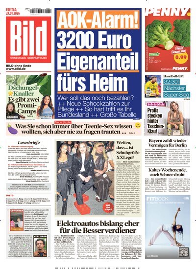 Titelbild der Ausgabe 19/2026 von BILD. Diese Zeitschrift und viele weitere Zeitungsabos als Abo oder epaper bei United Kiosk online kaufen.