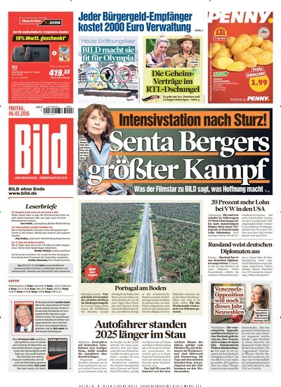 Titelbild der Ausgabe 31/2026 von BILD. Diese Zeitschrift und viele weitere Zeitungsabos als Abo oder epaper bei United Kiosk online kaufen.