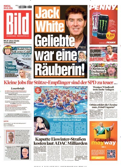 Titelbild der Ausgabe 33/2026 von BILD. Diese Zeitschrift und viele weitere Zeitungsabos als Abo oder epaper bei United Kiosk online kaufen.