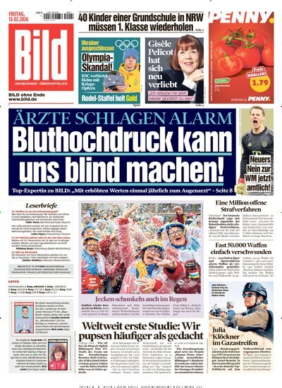 Titelbild der Ausgabe 37/2026 von BILD. Diese Zeitschrift und viele weitere Zeitungsabos als Abo oder epaper bei United Kiosk online kaufen.