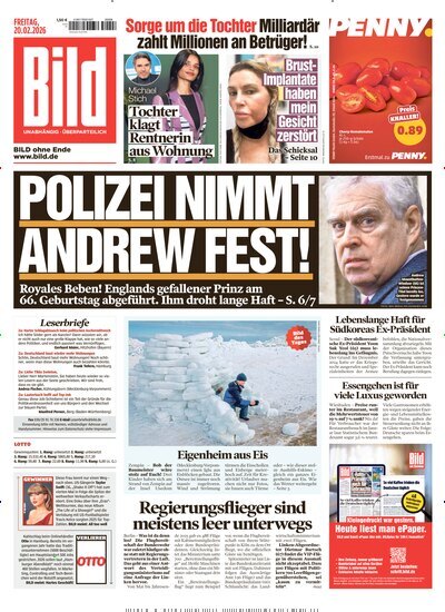 Titelbild der Ausgabe 43/2026 von BILD. Diese Zeitschrift und viele weitere Zeitungsabos als Abo oder epaper bei United Kiosk online kaufen.