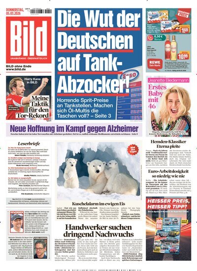 Titelbild der Ausgabe 54/2026 von BILD. Diese Zeitschrift und viele weitere Zeitungsabos als Abo oder epaper bei United Kiosk online kaufen.