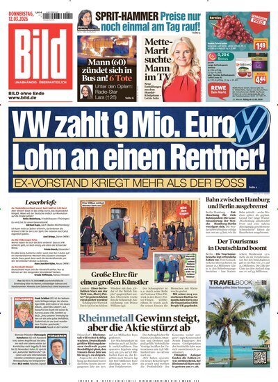 Titelbild der Ausgabe 60/2026 von BILD. Diese Zeitschrift und viele weitere Zeitungsabos als Abo oder epaper bei United Kiosk online kaufen.