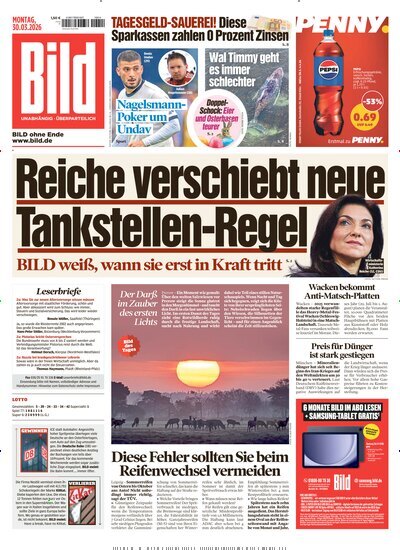 Titelbild der Ausgabe 75/2026 von BILD. Diese Zeitschrift und viele weitere Zeitungsabos als Abo oder epaper bei United Kiosk online kaufen.