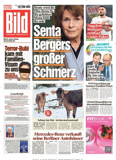 Titelbild der Ausgabe 110/2026 von BILD. Diese Zeitschrift und viele weitere Zeitungsabos als Abo oder epaper bei United Kiosk online kaufen.