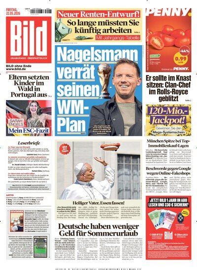 Titelbild der Ausgabe 117/2026 von BILD. Diese Zeitschrift und viele weitere Zeitungsabos als Abo oder epaper bei United Kiosk online kaufen.