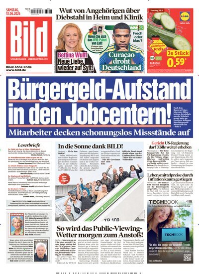 Titelbild der Ausgabe 135/2026 von BILD. Diese Zeitschrift und viele weitere Zeitungsabos als Abo oder epaper bei United Kiosk online kaufen.