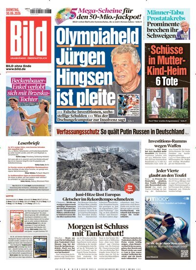 Titelbild der Ausgabe 149/2026 von BILD. Diese Zeitschrift und viele weitere Zeitungsabos als Abo oder epaper bei United Kiosk online kaufen.