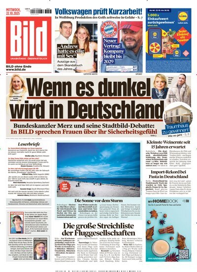 Titelbild der Ausgabe 246/2025 von BILD. Diese Zeitschrift und viele weitere Zeitungsabos als Abo oder epaper bei United Kiosk online kaufen.
