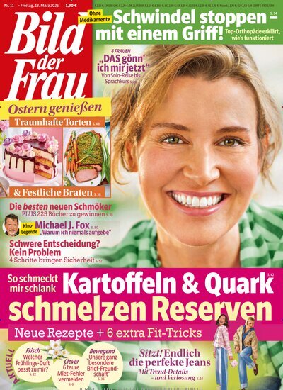 Titelbild der Ausgabe 11/2026 von Bild der Frau. Diese Zeitschrift und viele weitere Frauenzeitschriften als Abo oder epaper bei United Kiosk online kaufen.