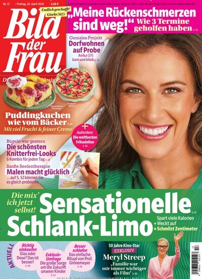 Titelbild der Ausgabe 17/2026 von Bild der Frau. Diese Zeitschrift und viele weitere Frauenzeitschriften als Abo oder epaper bei United Kiosk online kaufen.