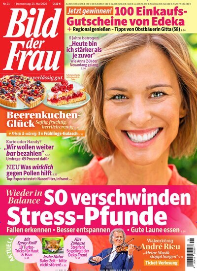 Titelbild der Ausgabe 21/2026 von Bild der Frau. Diese Zeitschrift und viele weitere Frauenzeitschriften als Abo oder epaper bei United Kiosk online kaufen.