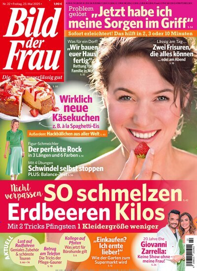Titelbild der Ausgabe 22/2025 von Bild der Frau. Diese Zeitschrift und viele weitere Frauenzeitschriften als Abo oder epaper bei United Kiosk online kaufen.