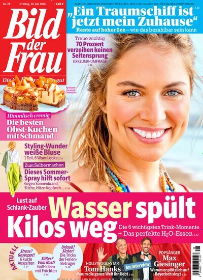 Titelbild der Ausgabe 28/2026 von Bild der Frau. Diese Zeitschrift und viele weitere Frauenzeitschriften als Abo oder epaper bei United Kiosk online kaufen.
