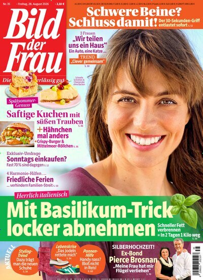 Titelbild der Ausgabe 35/2026 von Bild der Frau. Diese Zeitschrift und viele weitere Frauenzeitschriften als Abo oder epaper bei United Kiosk online kaufen.