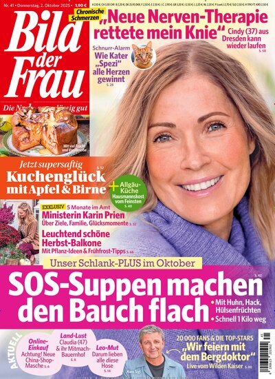 Titelbild der Ausgabe 41/2025 von Bild der Frau. Diese Zeitschrift und viele weitere Frauenzeitschriften als Abo oder epaper bei United Kiosk online kaufen.