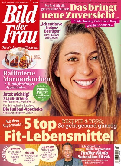 Titelbild der Ausgabe 44/2025 von Bild der Frau. Diese Zeitschrift und viele weitere Frauenzeitschriften als Abo oder epaper bei United Kiosk online kaufen.