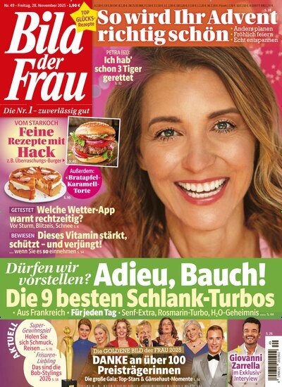 Titelbild der Ausgabe 49/2025 von Bild der Frau. Diese Zeitschrift und viele weitere Frauenzeitschriften als Abo oder epaper bei United Kiosk online kaufen.