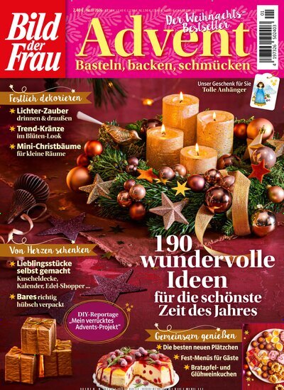 Titelbild der Ausgabe 1/2026 von Bild der Frau Advent. Diese Zeitschrift und viele weitere Kochzeitschriften und Backzeitschriften als Abo oder epaper bei United Kiosk online kaufen.