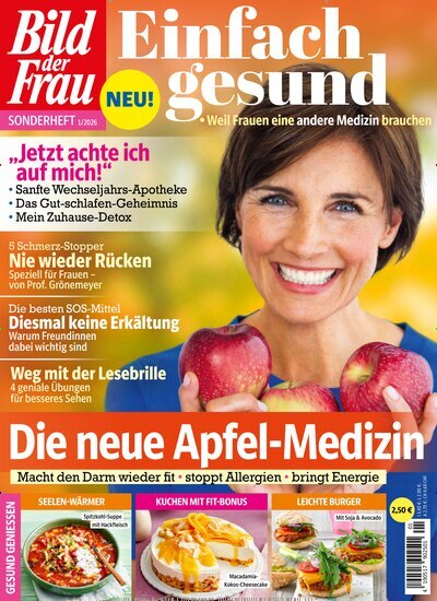 Titelbild der Ausgabe 1/2026 von Bild der Frau - Einfach gesund. Diese Zeitschrift und viele weitere Frauenzeitschriften als Abo oder epaper bei United Kiosk online kaufen.