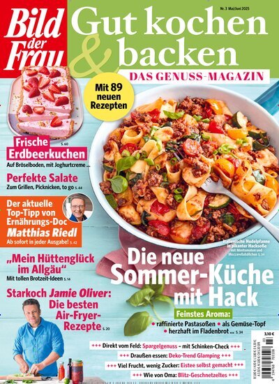 Titelbild der Ausgabe 3/2025 von Bild der Frau - Gut kochen & backen. Diese Zeitschrift und viele weitere Kochzeitschriften und Backzeitschriften als Abo oder epaper bei United Kiosk online kaufen.