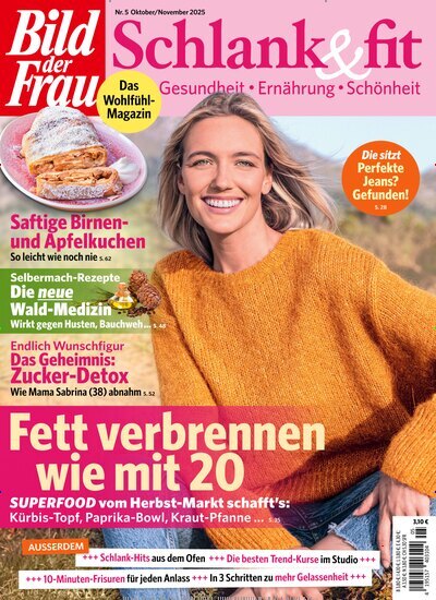Titelbild der Ausgabe 5/2025 von Bild der Frau - Schlank und fit. Diese Zeitschrift und viele weitere Frauenzeitschriften als Abo oder epaper bei United Kiosk online kaufen.