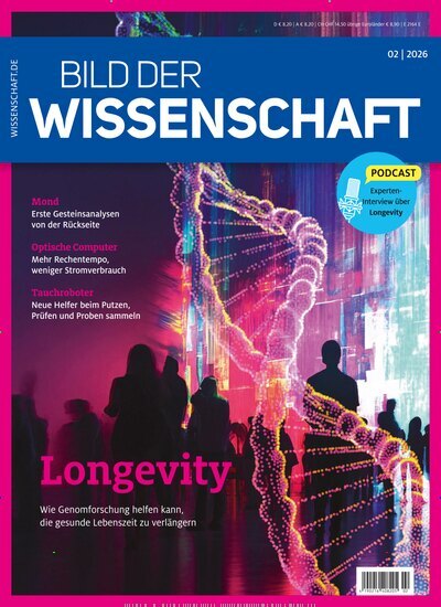 Titelbild der Ausgabe 2/2026 von bild der wissenschaft. Diese Zeitschrift und viele weitere Reisemagazine, Freizeitmagazine und Wissensmagazine als Abo oder epaper bei United Kiosk online kaufen.