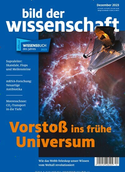 Titelbild der Ausgabe 12/2023 von bild der wissenschaft. Diese Zeitschrift und viele weitere Reisemagazine, Freizeitmagazine und Wissensmagazine als Abo oder epaper bei United Kiosk online kaufen.