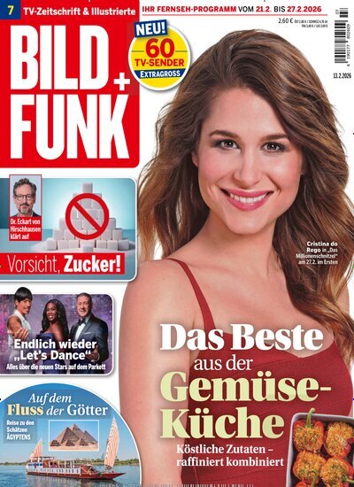 Titelbild der Ausgabe 7/2026 von Bild + Funk. Diese Zeitschrift und viele weitere Programmzeitschriften als Abo oder epaper bei United Kiosk online kaufen.