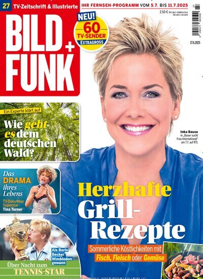 Titelbild der Ausgabe 27/2025 von Bild + Funk. Diese Zeitschrift und viele weitere Programmzeitschriften als Abo oder epaper bei United Kiosk online kaufen.