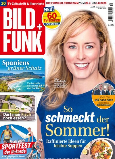 Titelbild der Ausgabe 30/2025 von Bild + Funk. Diese Zeitschrift und viele weitere Programmzeitschriften als Abo oder epaper bei United Kiosk online kaufen.
