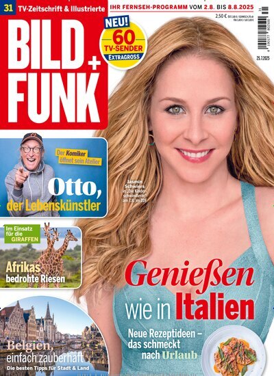 Titelbild der Ausgabe 31/2025 von Bild + Funk. Diese Zeitschrift und viele weitere Programmzeitschriften als Abo oder epaper bei United Kiosk online kaufen.